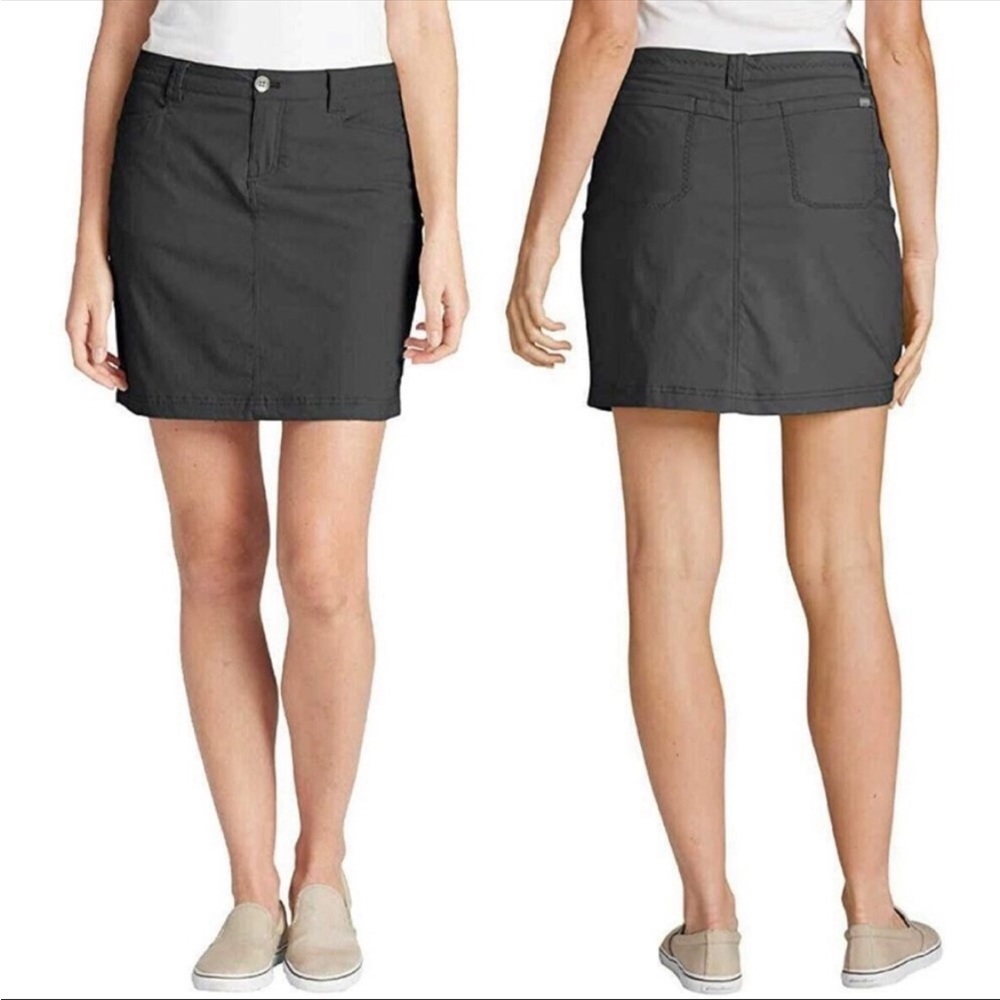 Eddie Bauer Adventurer Skirt Skort Gray Sz 16